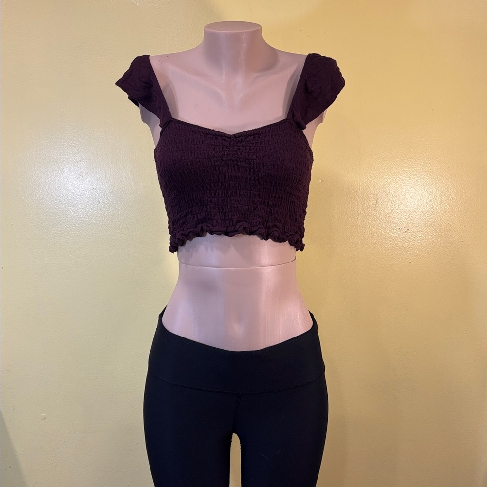 Dark Purple Crop Top